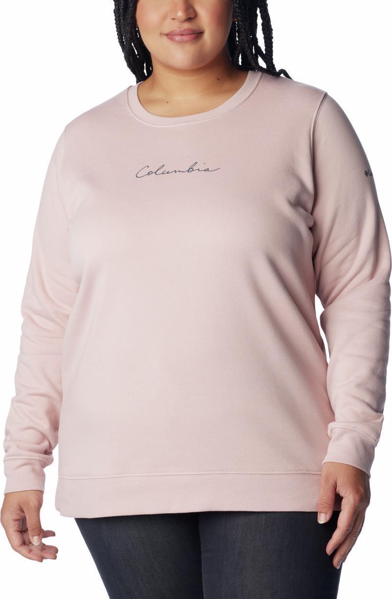 Columbia Trek Graphic Crew - Plus - Womens - Dusty Pink / Night Wave 1