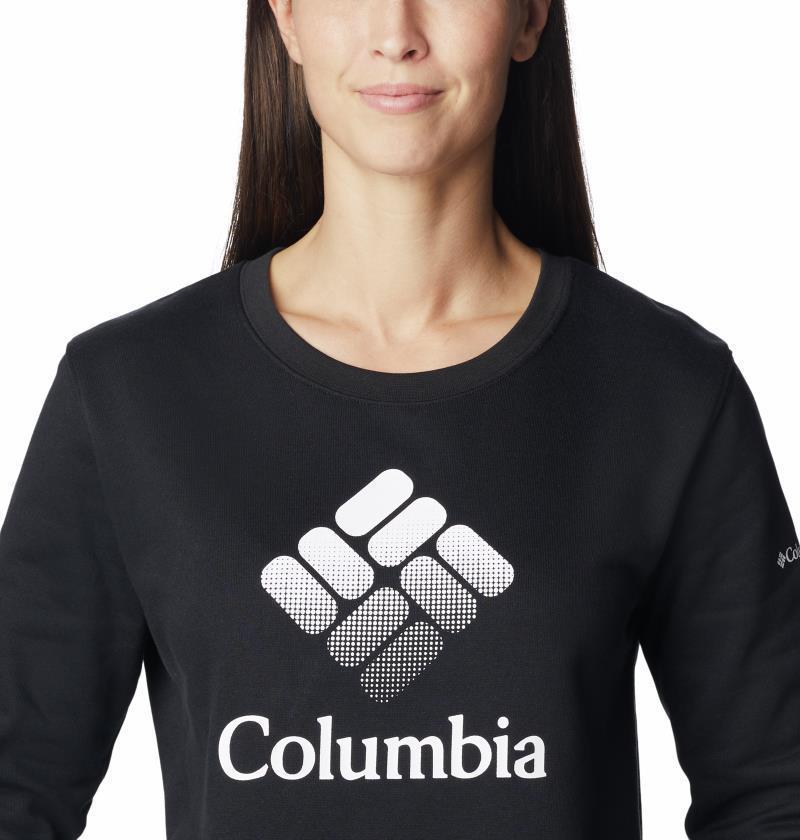 Columbia Trek Graphic Crew - Womens - Black / White CSC Stacked Logo 4