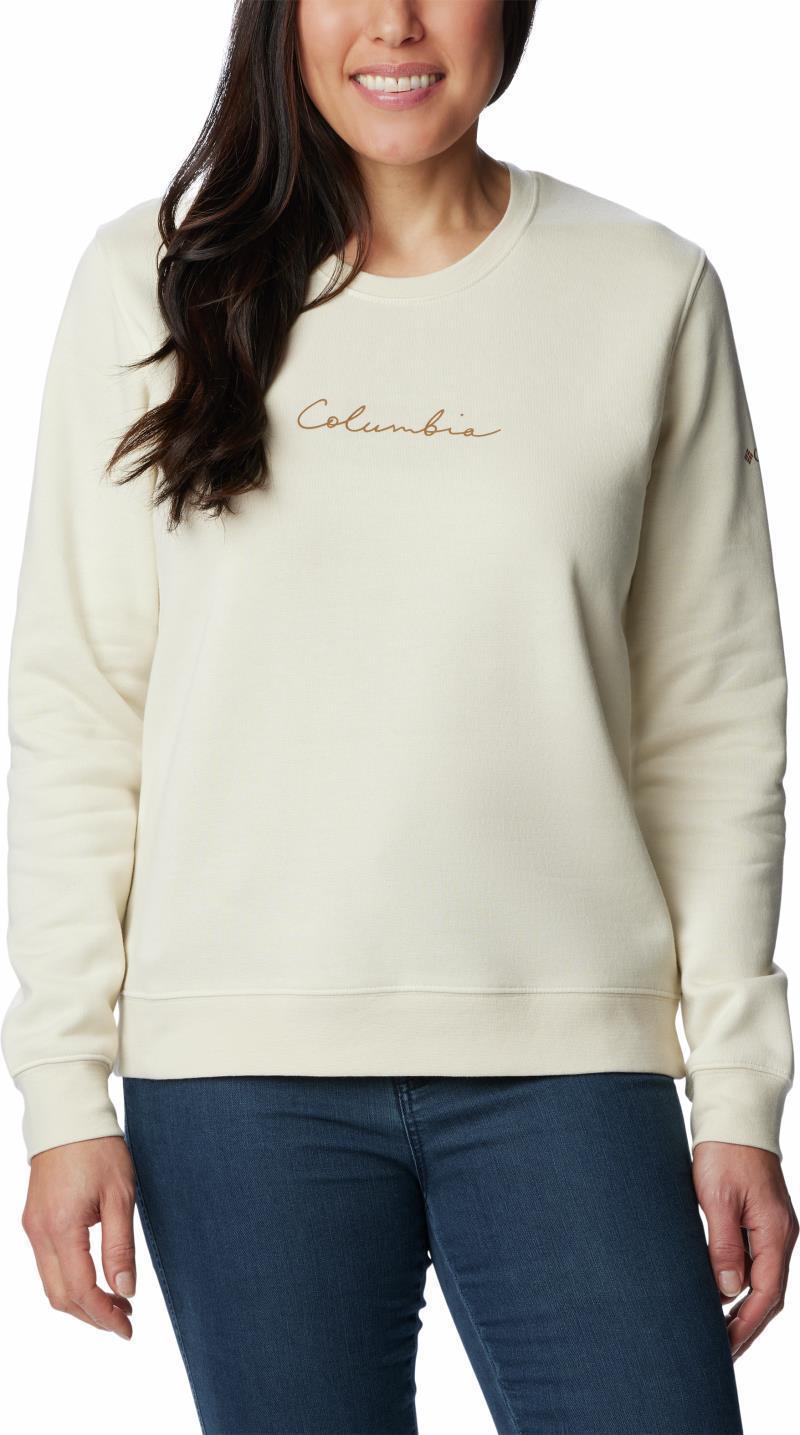 Columbia Trek Graphic Crew - Womens - Chalk / Camel Brown 1
