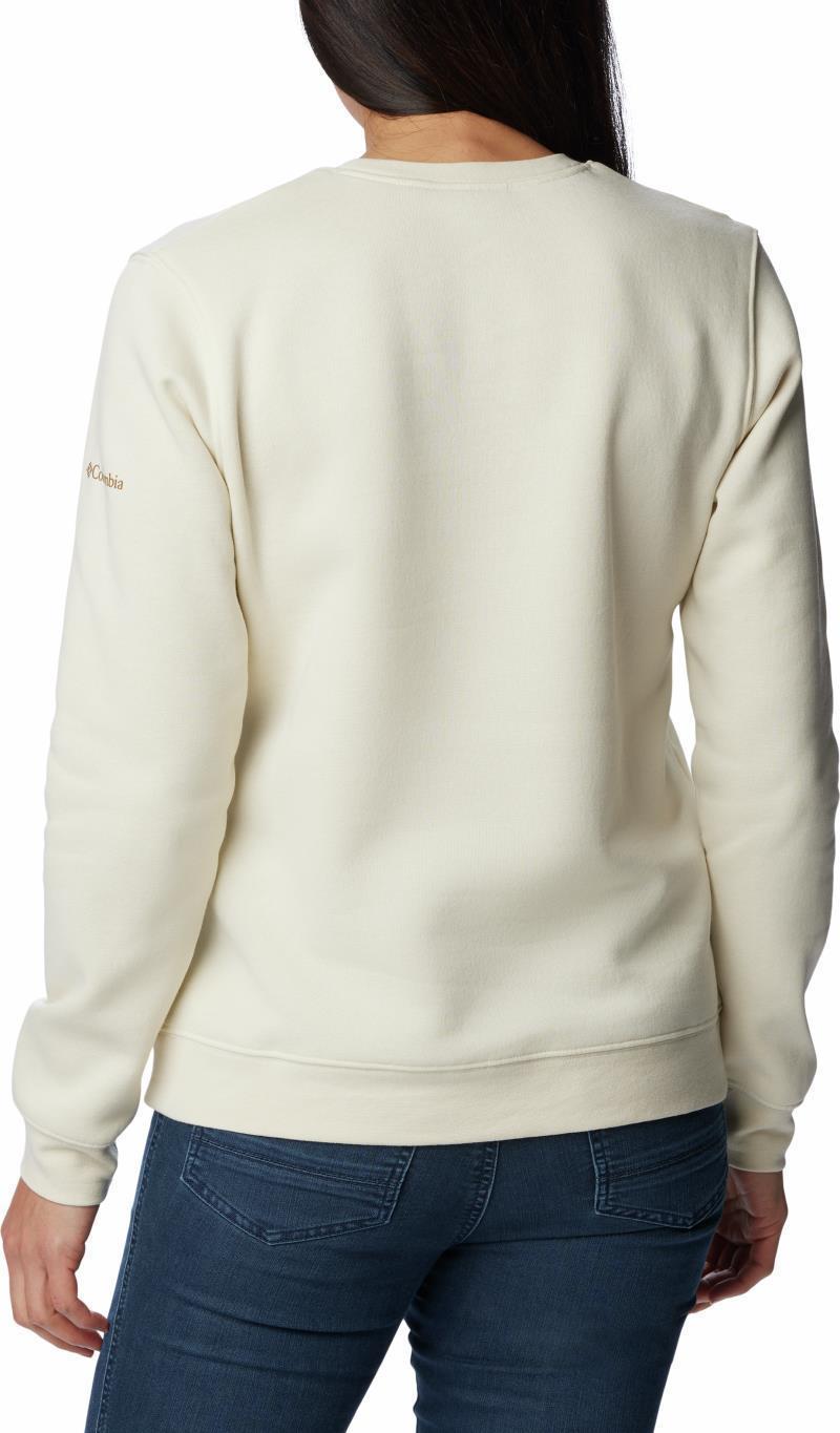 Columbia Trek Graphic Crew - Womens - Chalk / Camel Brown 2