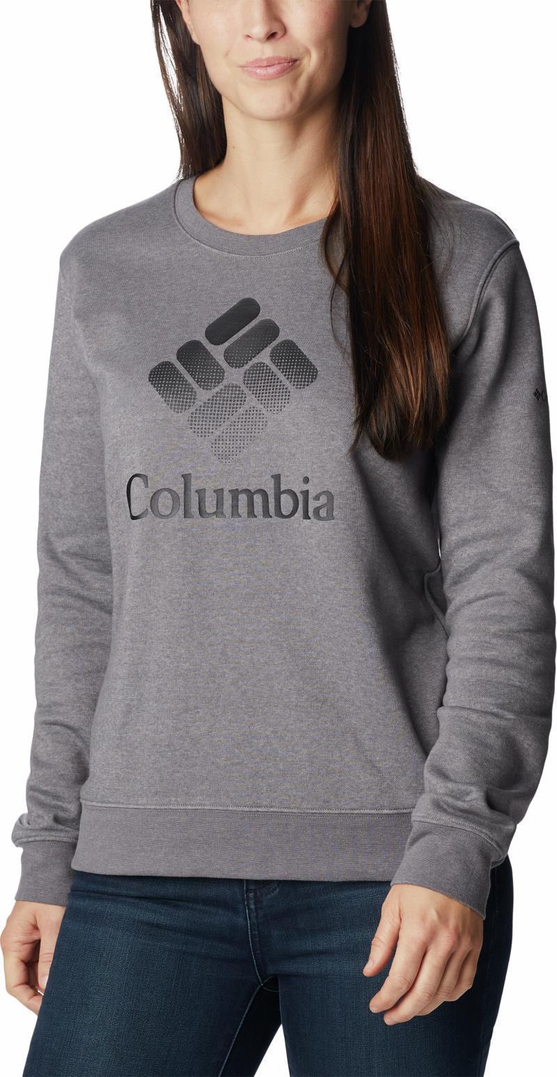 Columbia Trek Graphic Crew - Womens - City Grey Heather / Black CSC Stacked Logo 3