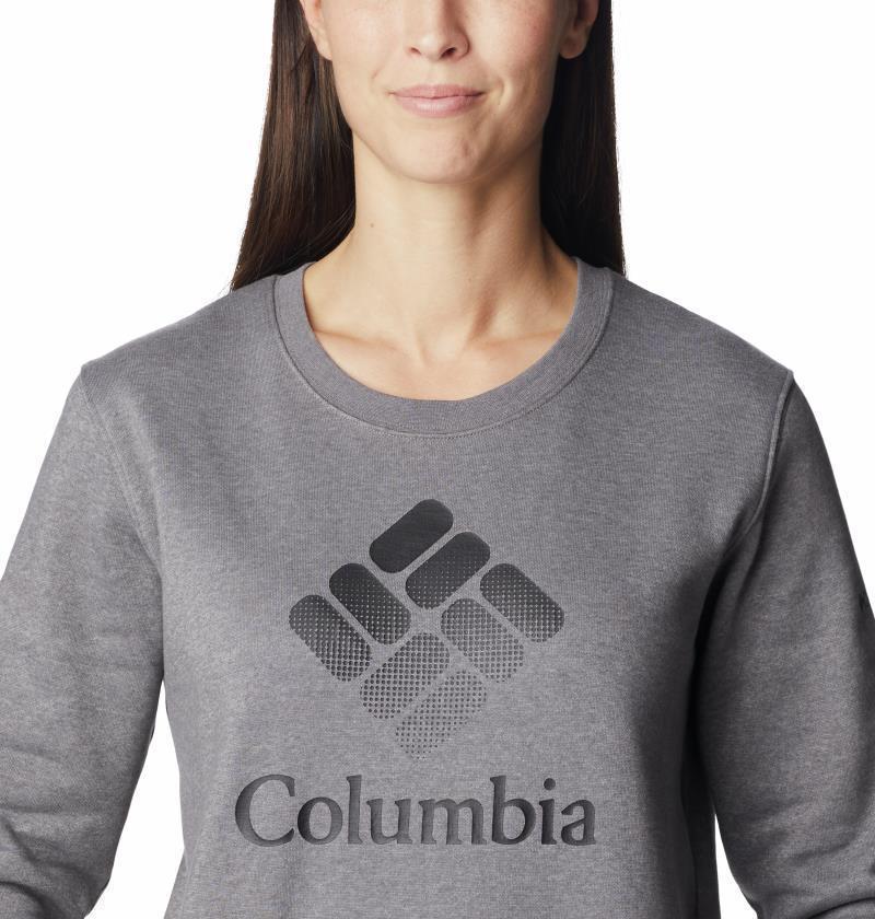 Columbia Trek Graphic Crew - Womens - City Grey Heather / Black CSC Stacked Logo 4