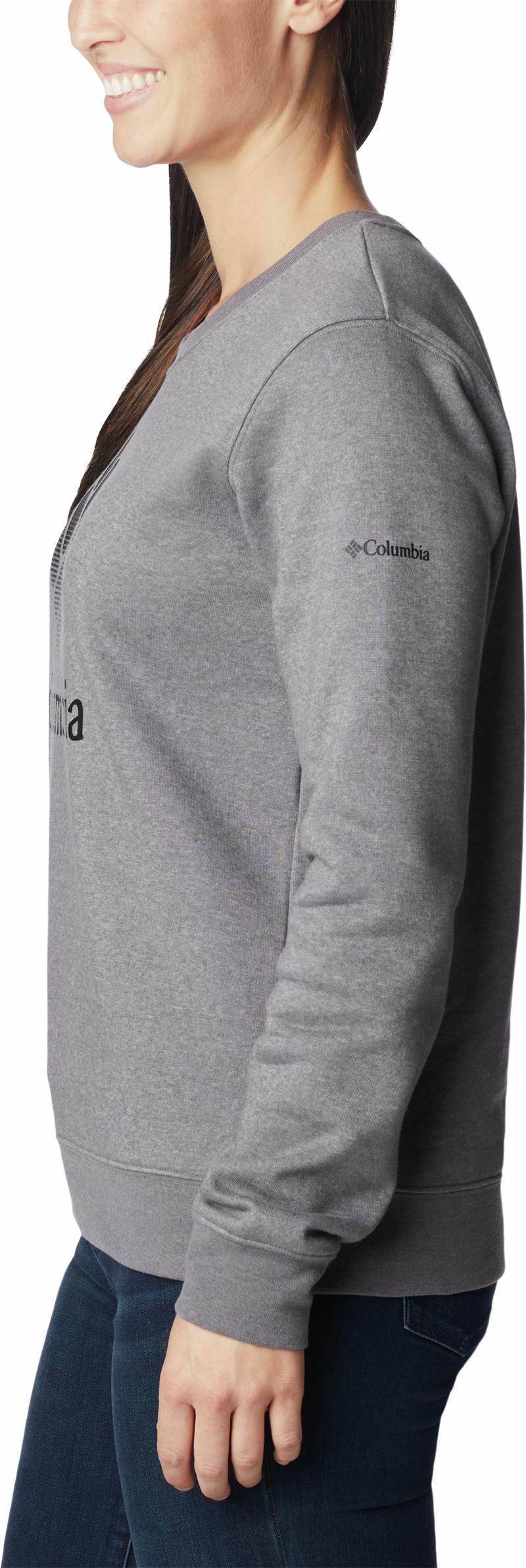 Columbia Trek Graphic Crew - Womens - City Grey Heather / Black CSC Stacked Logo 5