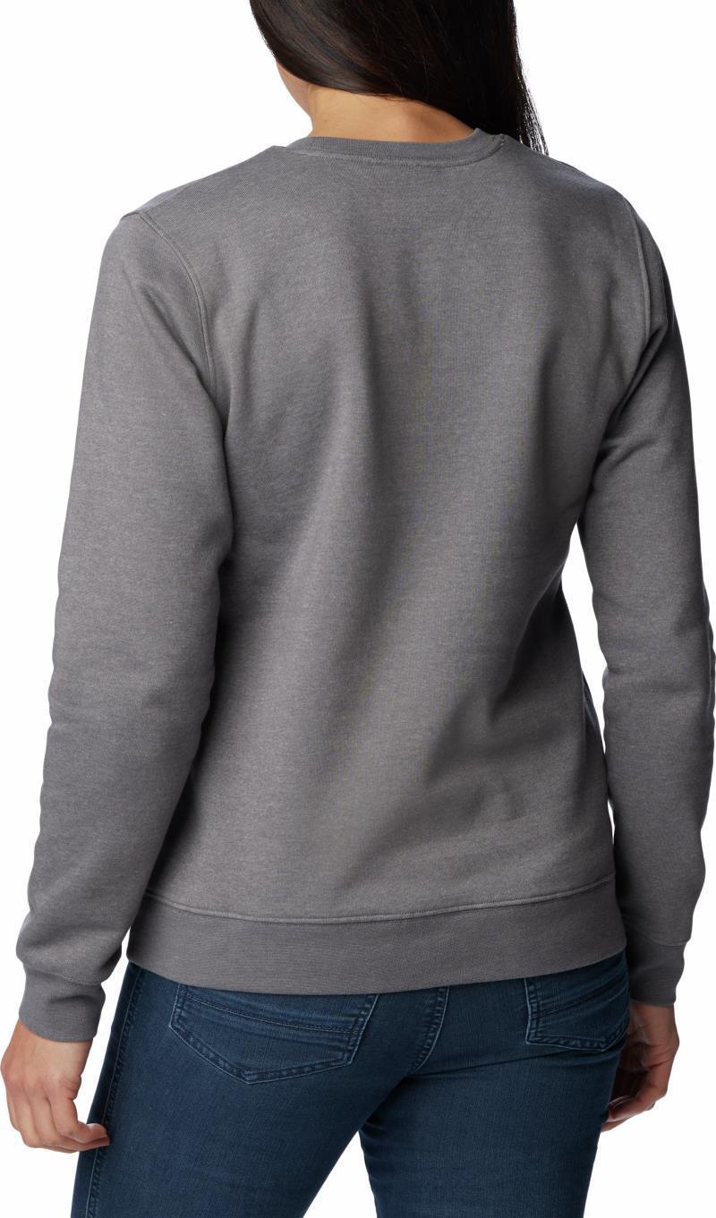 Columbia Trek Graphic Crew - Womens - City Grey Heather / White 2