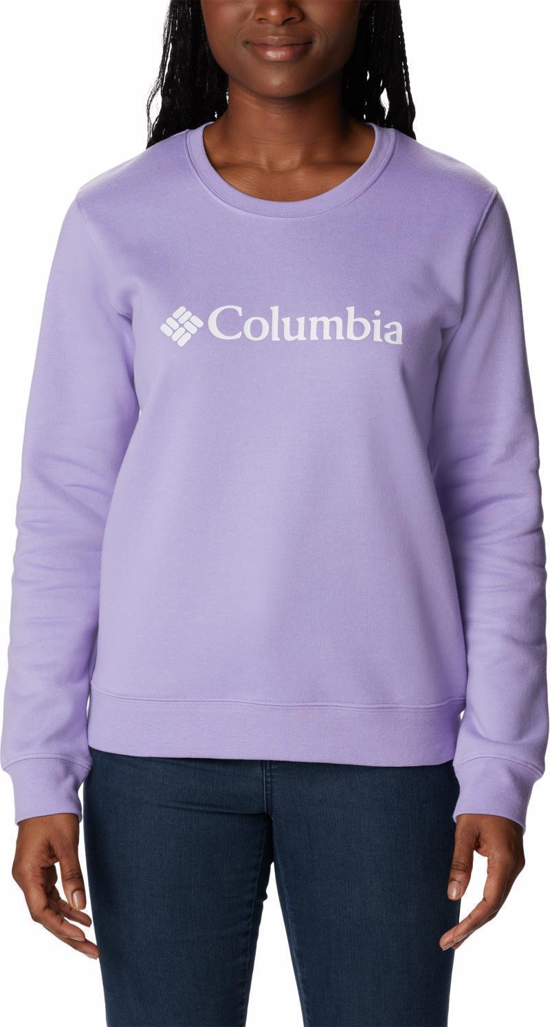 Columbia Trek Graphic Crew - Womens - Frosted Purple / White Logo 1
