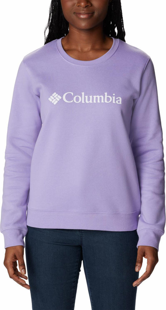 Columbia Trek Graphic Crew - Womens - Frosted Purple / White Logo 1