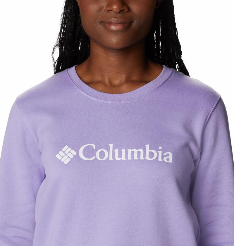 Columbia Trek Graphic Crew - Womens - Frosted Purple / White Logo 4