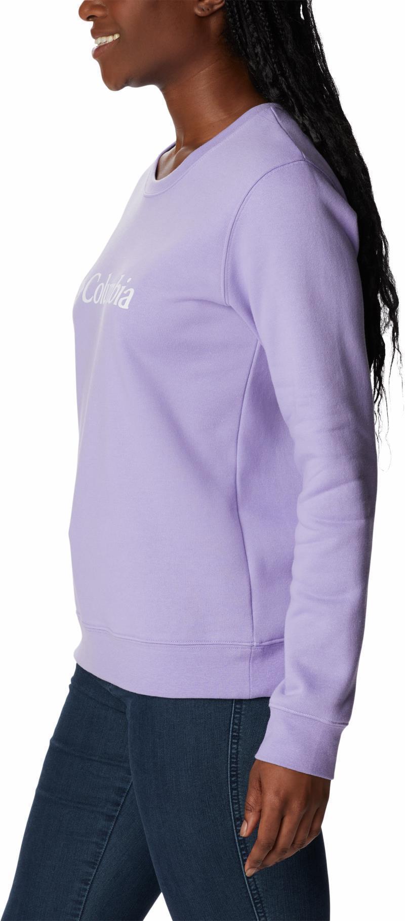 Columbia Trek Graphic Crew - Womens - Frosted Purple / White Logo 5