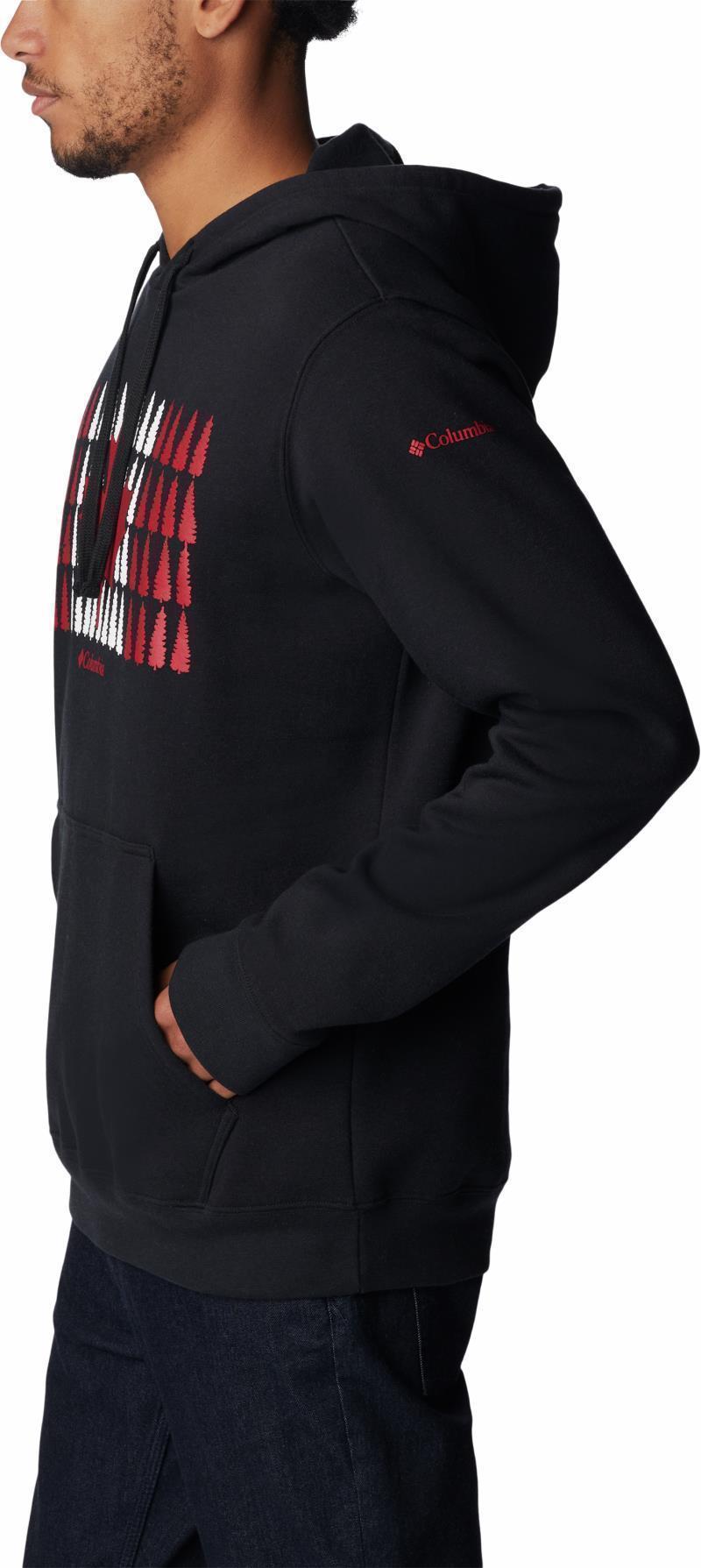 Columbia Trek Graphic Hoodie - Mens - Black / Canada Timberline Flag 5
