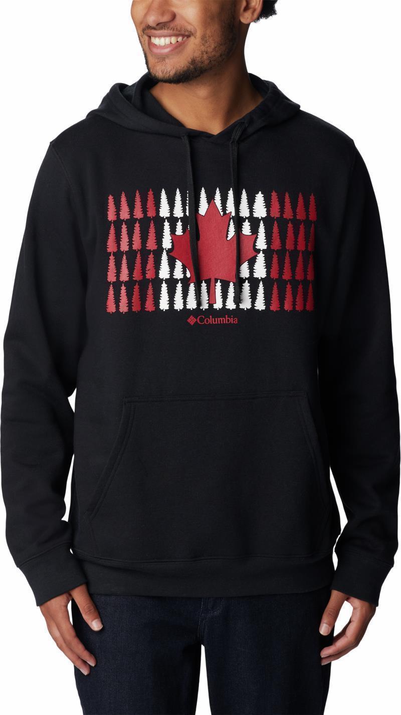 Columbia Trek Graphic Hoodie - Mens - Black / Canada Timberline Flag 1