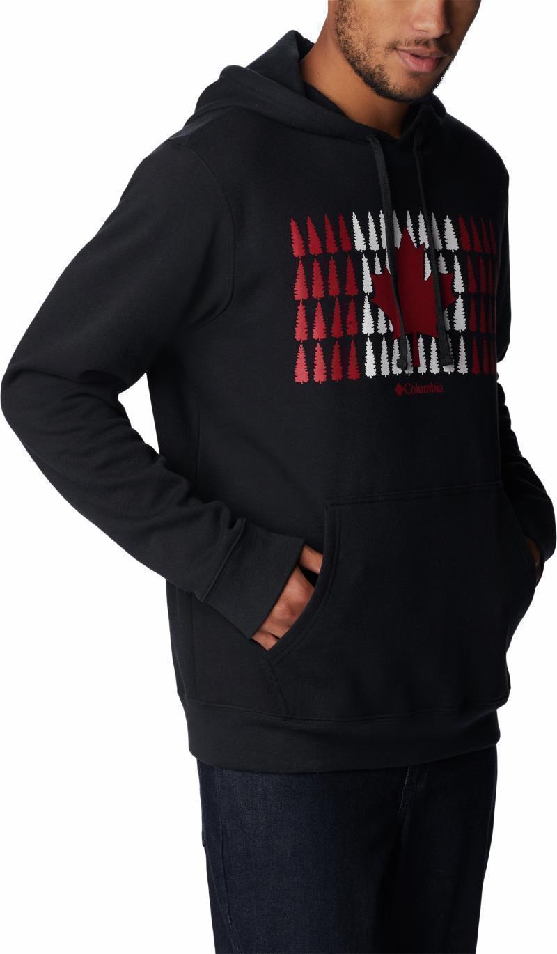 Columbia Trek Graphic Hoodie - Mens - Black / Canada Timberline Flag 3