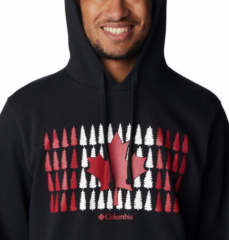 Columbia Trek Graphic Hoodie - Mens - Black / Canada Timberline Flag 4