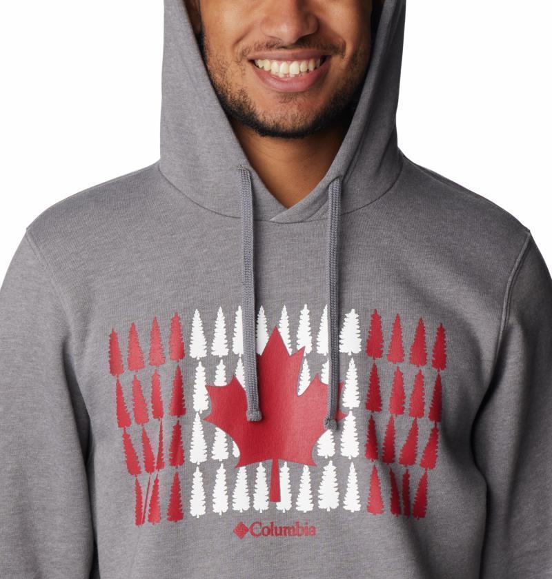 Columbia Trek Graphic Hoodie - Mens - City Grey Heather / Canada Timberline Flag 4