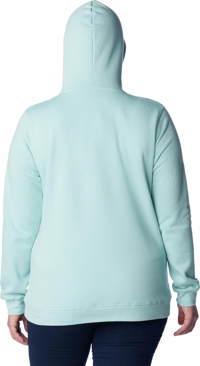 Columbia Trek Graphic Hoodie - Plus - Womens - Aqua Haze / Sunset Peach 2