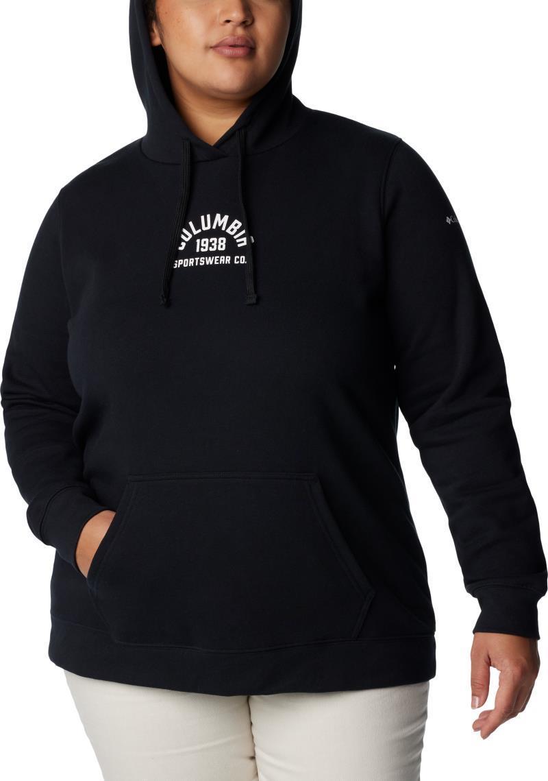 Columbia Trek Graphic Hoodie - Plus - Womens - Black / White 3