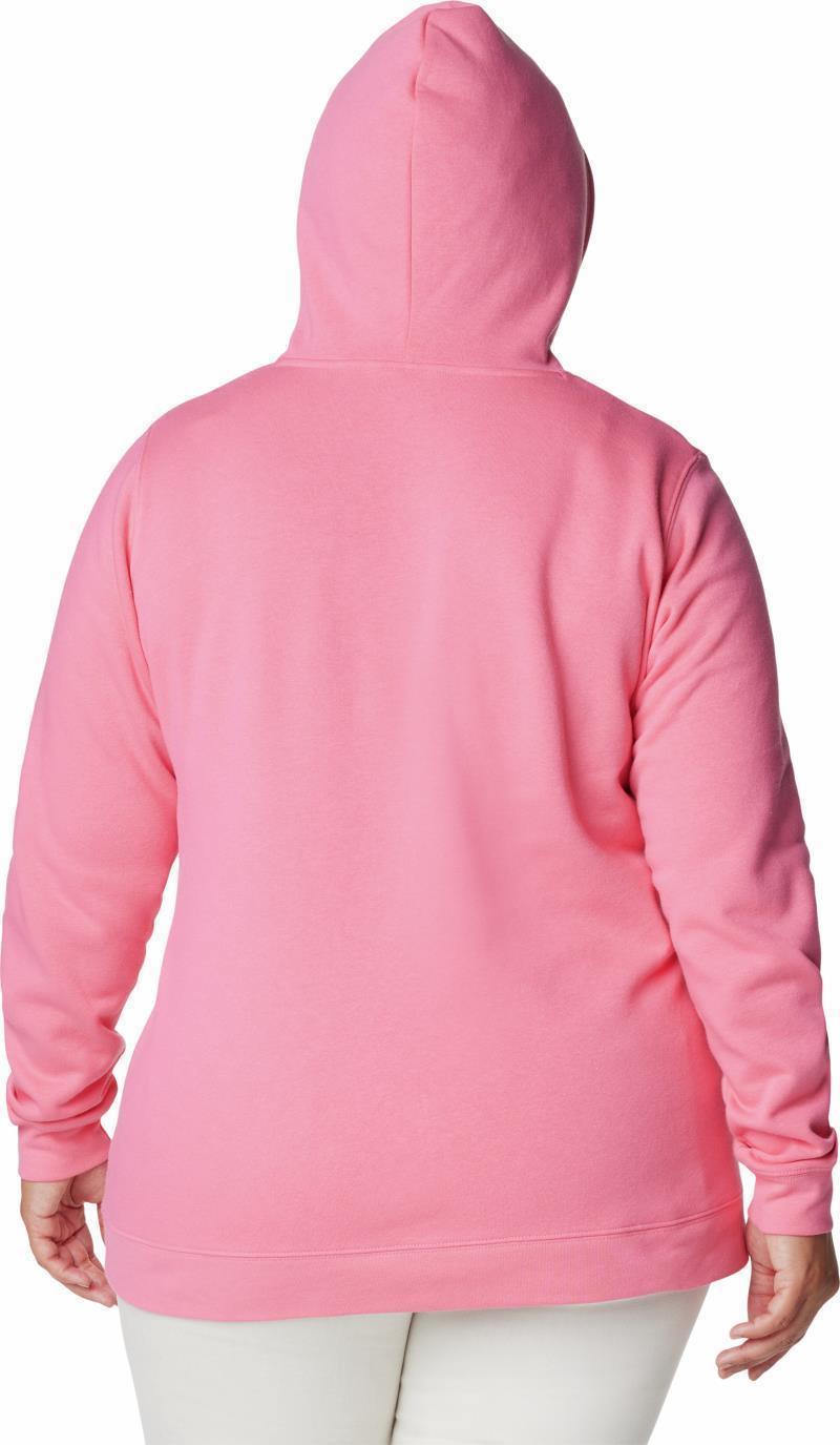 Columbia Trek Graphic Hoodie - Plus - Womens - Camellia Rose / Red Lily 2