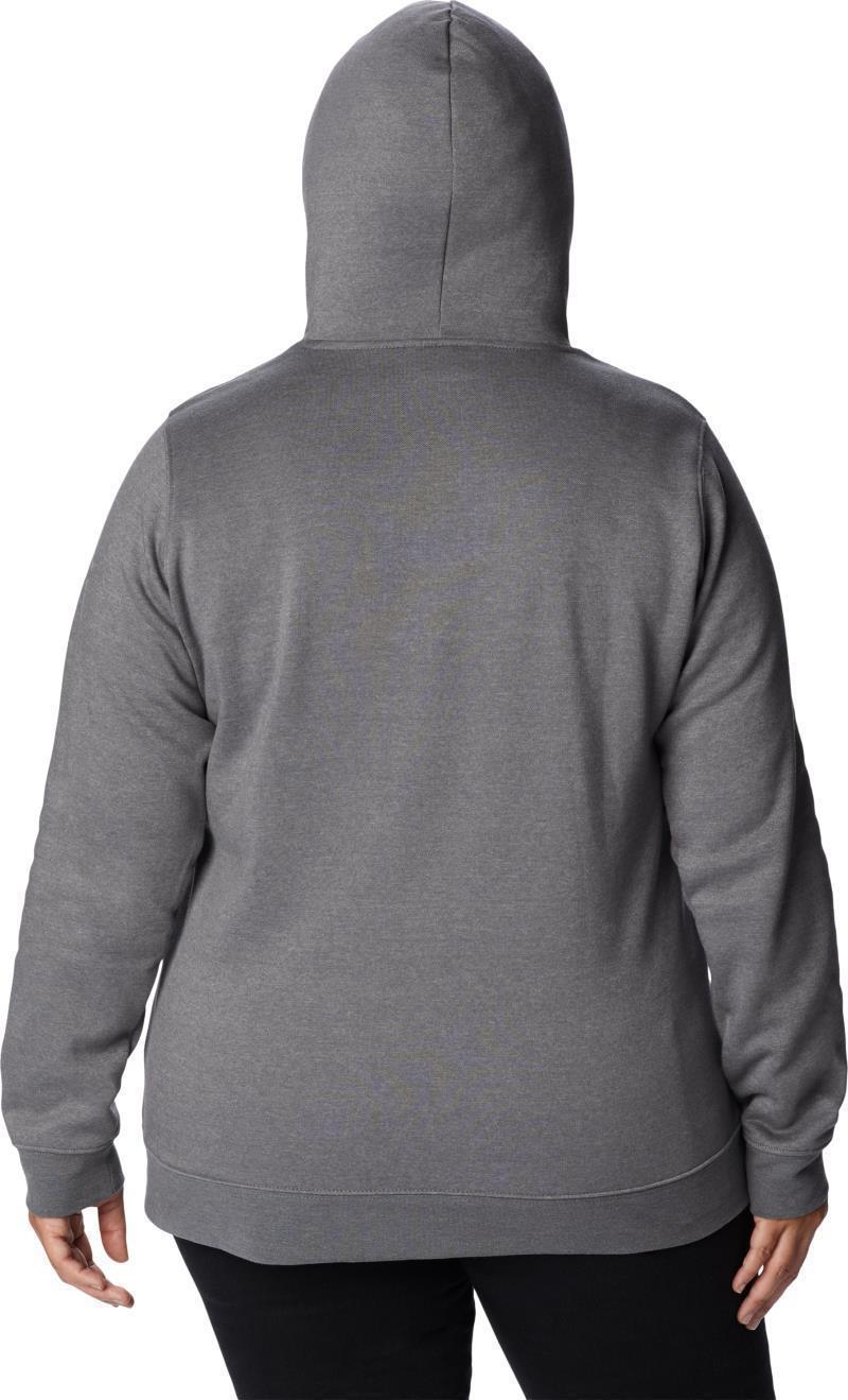 Columbia Trek Graphic Hoodie - Plus - Womens - City Grey Heather / Black CSC Stacked Logo 2
