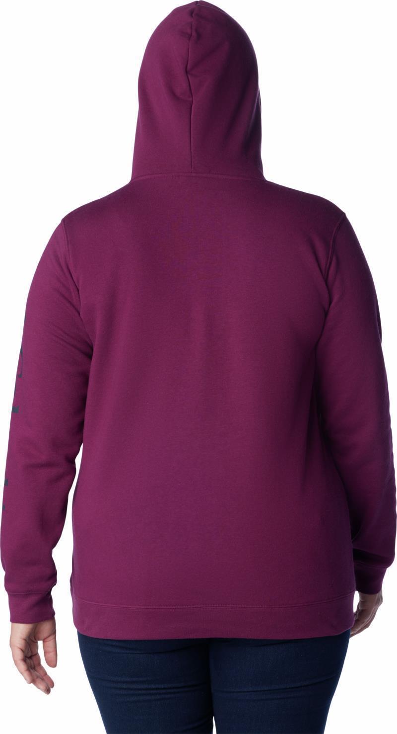 Columbia Trek Graphic Hoodie - Plus - Womens - Marionberry / Dark Nocturnal 2