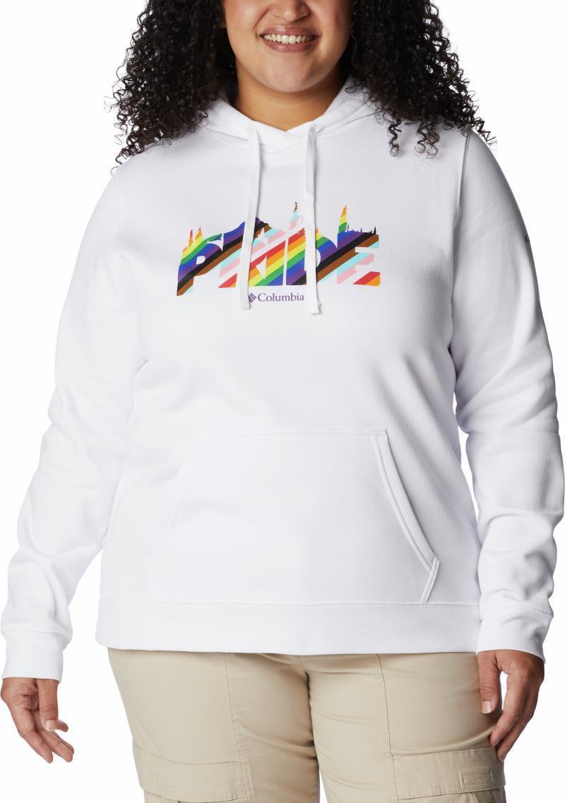 Columbia Trek Graphic Hoodie - Plus - Womens - White / Outdoorsy Pride 1