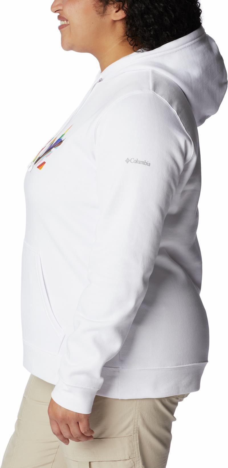 Columbia Trek Graphic Hoodie - Plus - Womens - White / Outdoorsy Pride 5