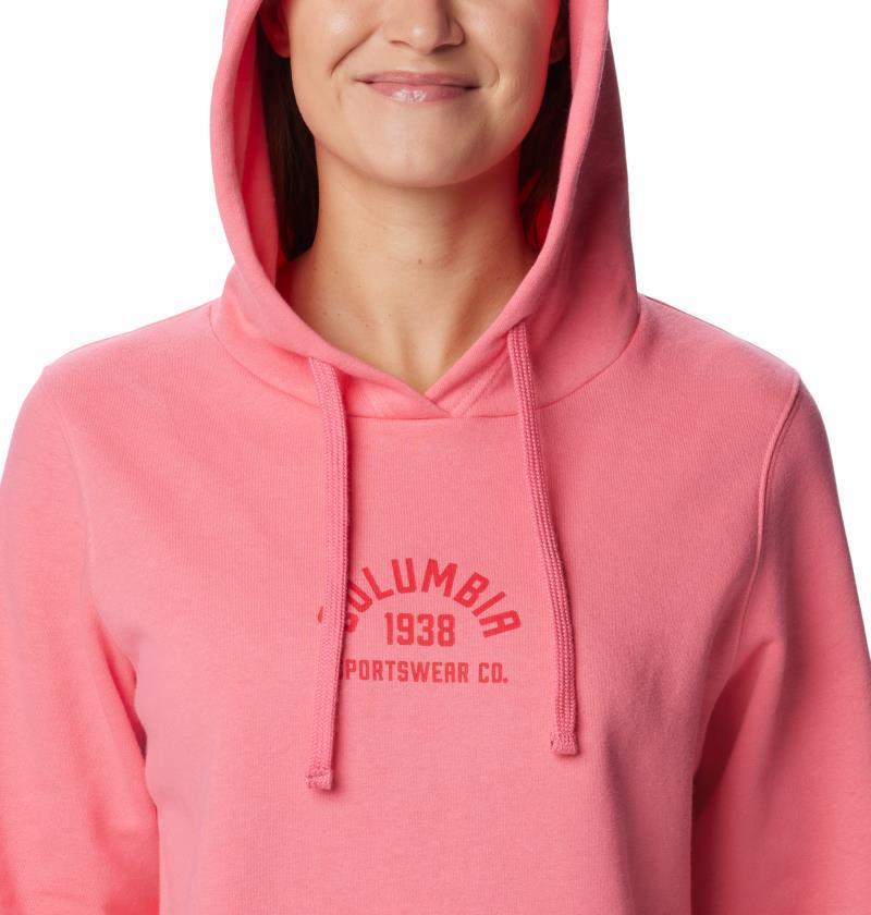 Columbia Trek Graphic Hoodie - Womens - Camellia Rose / Red Lily 5