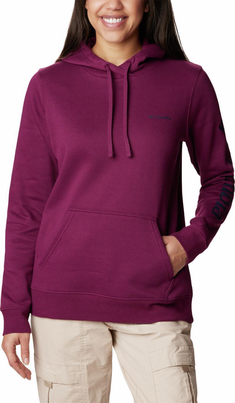 Columbia Trek Graphic Hoodie - Womens - Marionberry / Dark Nocturnal 1