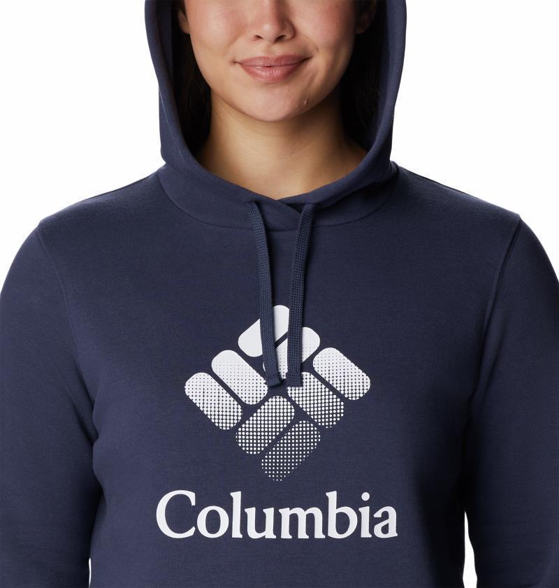 Columbia Trek Graphic Hoodie - Womens - Nocturnal / White CSC Stacked Logo 4