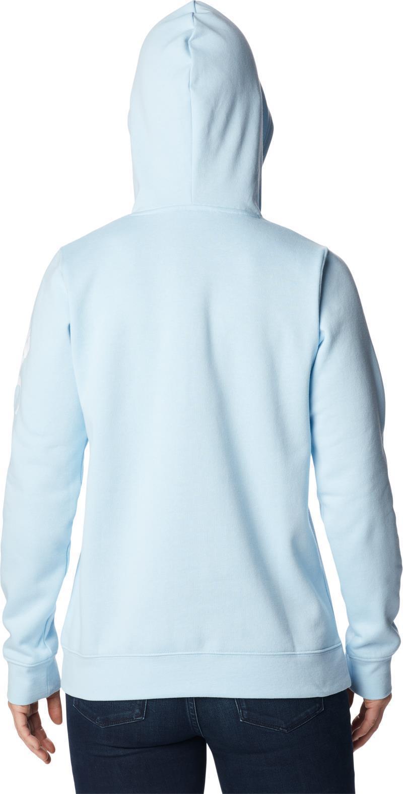 Columbia Trek Graphic Hoodie - Womens - Spring Blue / White Logo 2