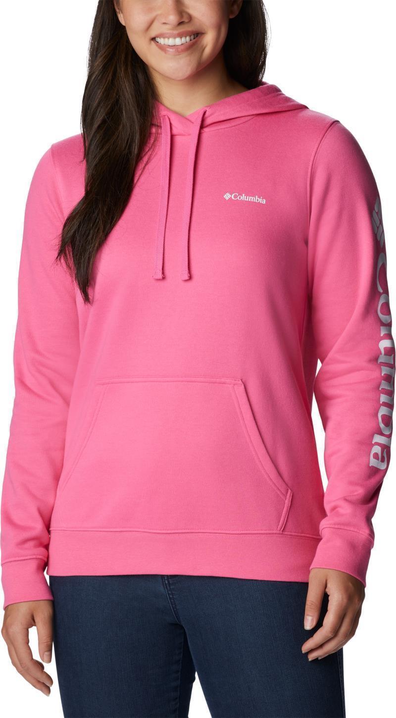 Columbia Trek Graphic Hoodie - Womens - Wild Geranium / White Logo 1