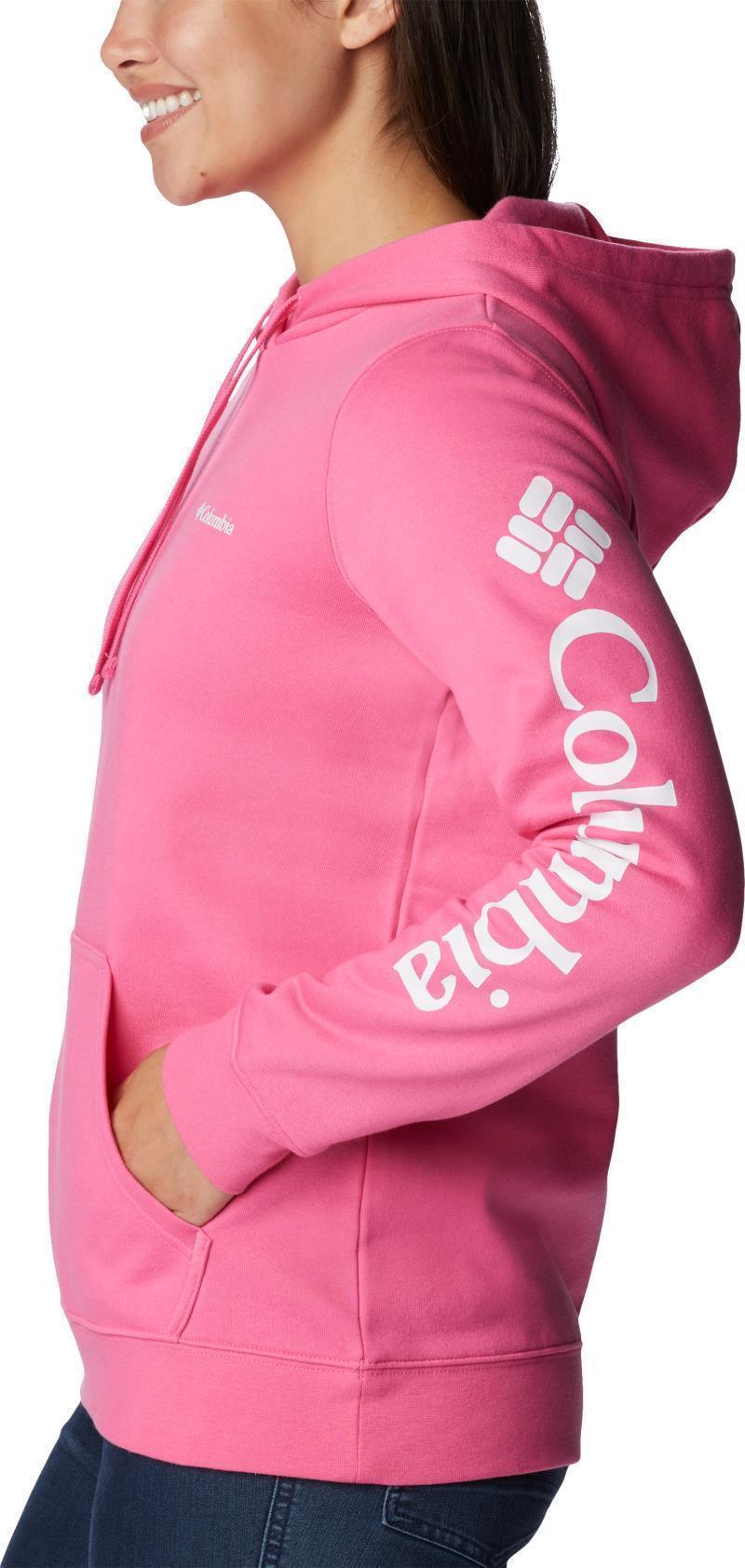 Columbia Trek Graphic Hoodie - Womens - Wild Geranium / White Logo 4