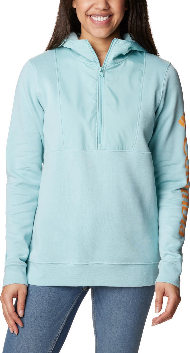Columbia Trek Hooded Half Zip - Womens - Aqua Haze 1