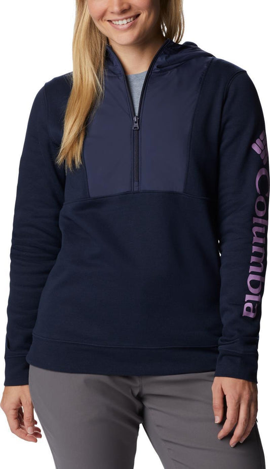 Columbia Trek Hooded Half Zip - Womens - Collegiate Navy / Nocturnal 1