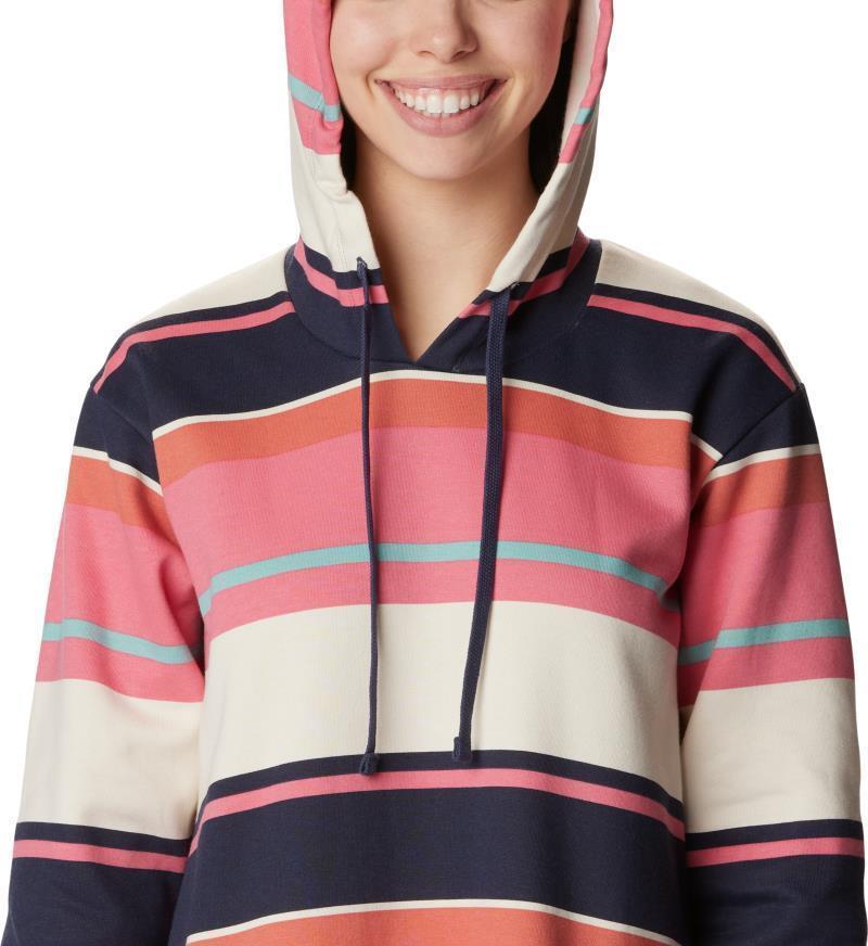 Columbia Trek Hoodie Dress - Camellia Rose Serendipity Stripe 5