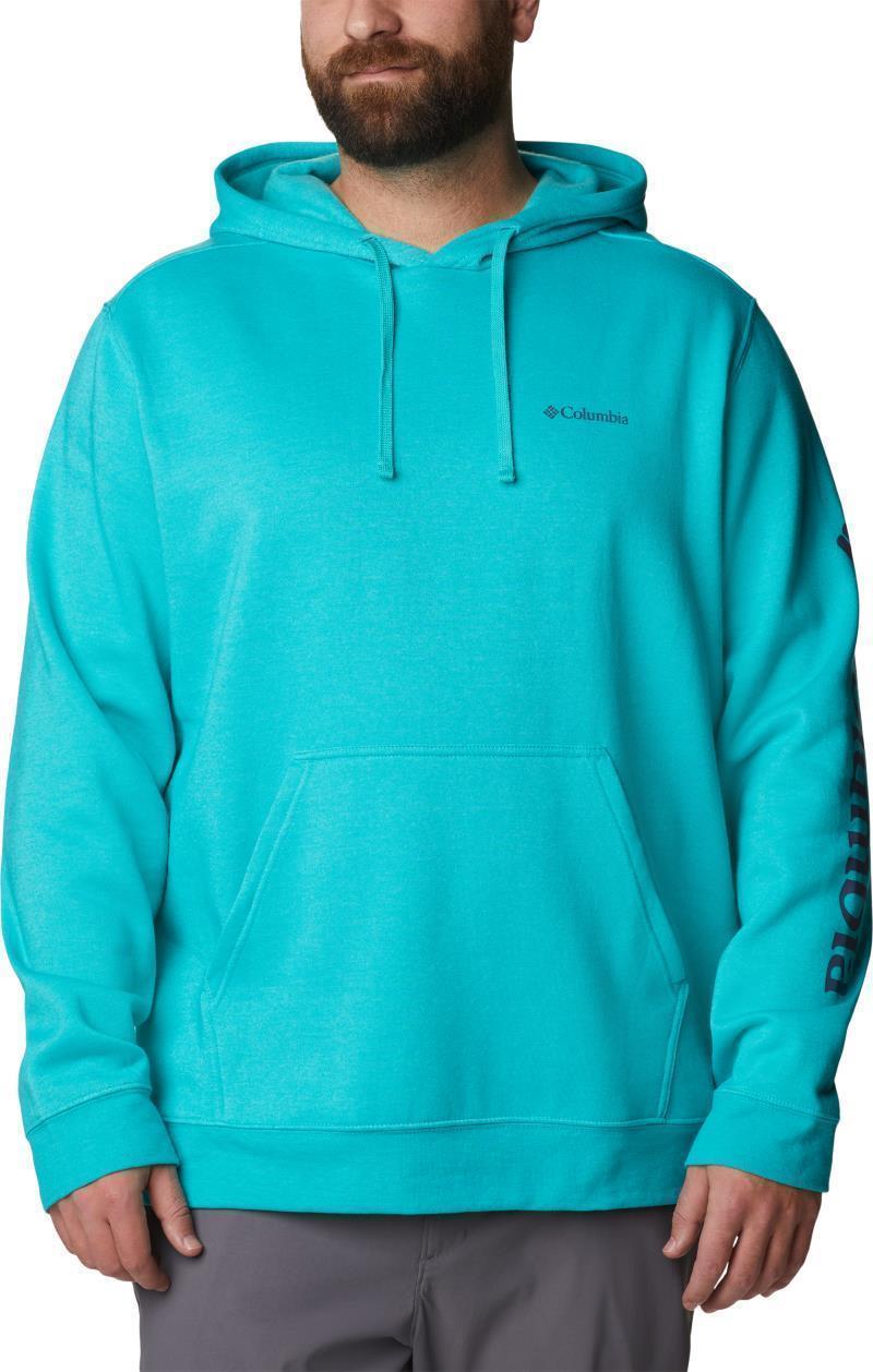 Columbia Trek Hoodie, Extended - Mens - Bright Aqua Heather / CSC Sleeve Logo 1
