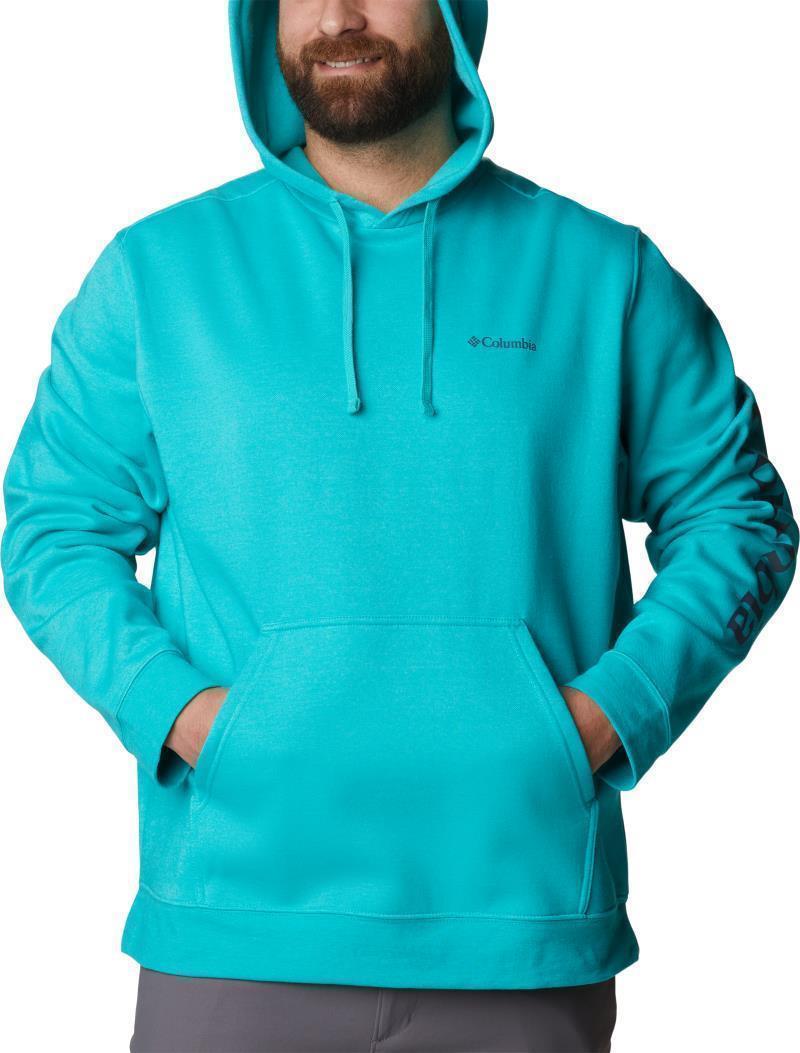 Columbia Trek Hoodie, Extended - Mens - Bright Aqua Heather / CSC Sleeve Logo 4