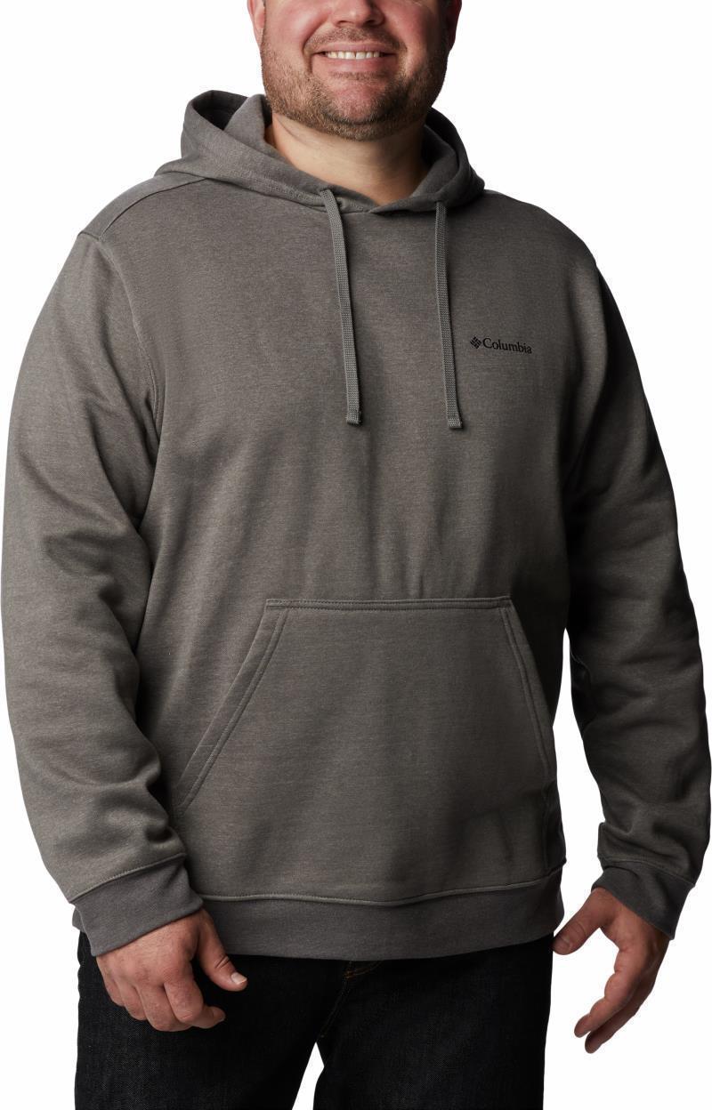 Columbia Trek Hoodie, Extended - Mens - Charcoal Heather / CSC Sleeve Logo 1