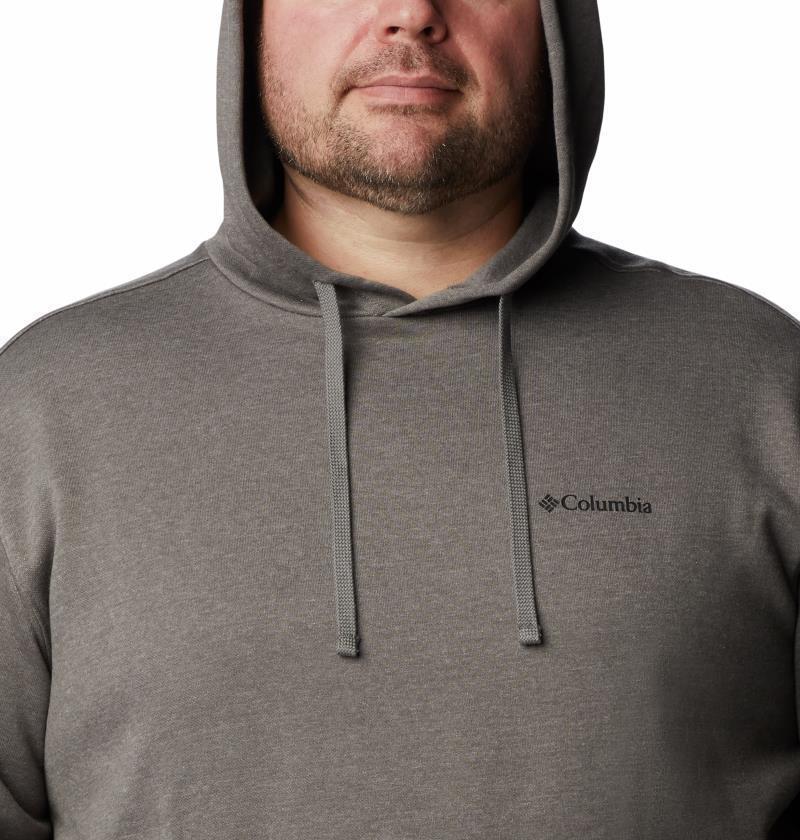 Columbia Trek Hoodie, Extended - Mens - Charcoal Heather / CSC Sleeve Logo 4