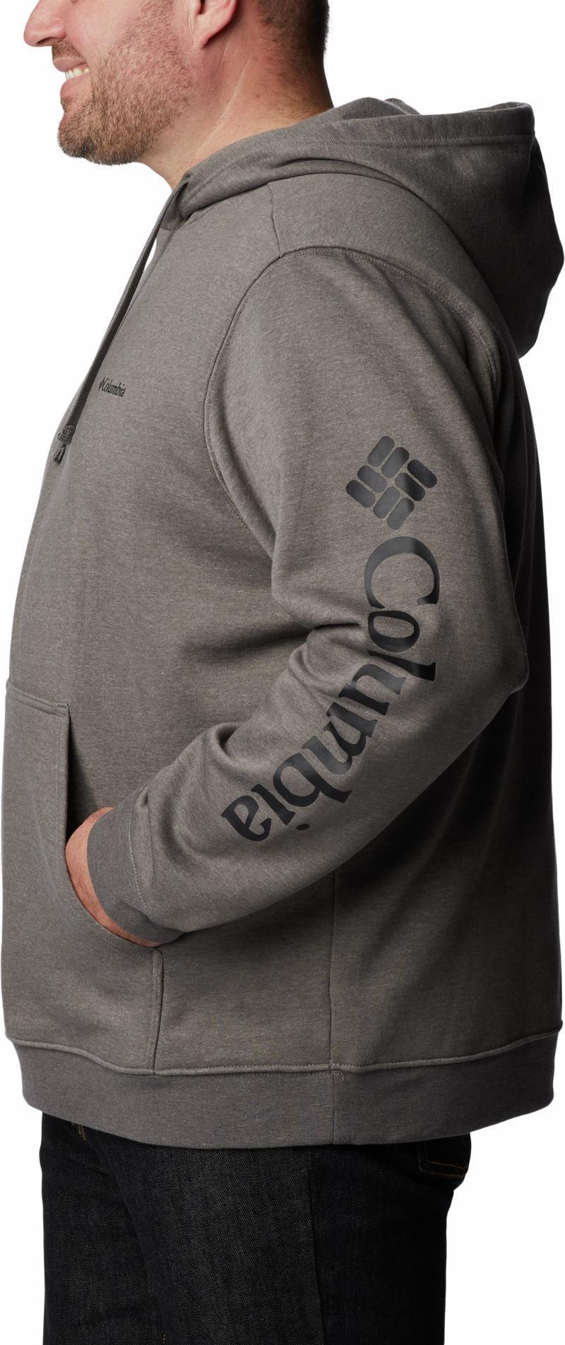Columbia Trek Hoodie, Extended - Mens - Charcoal Heather / CSC Sleeve Logo 5