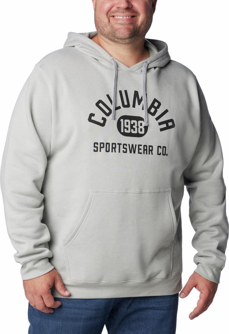 Columbia Trek Hoodie, Extended - Mens - Columbia Grey Heather / College Life Graphic 1