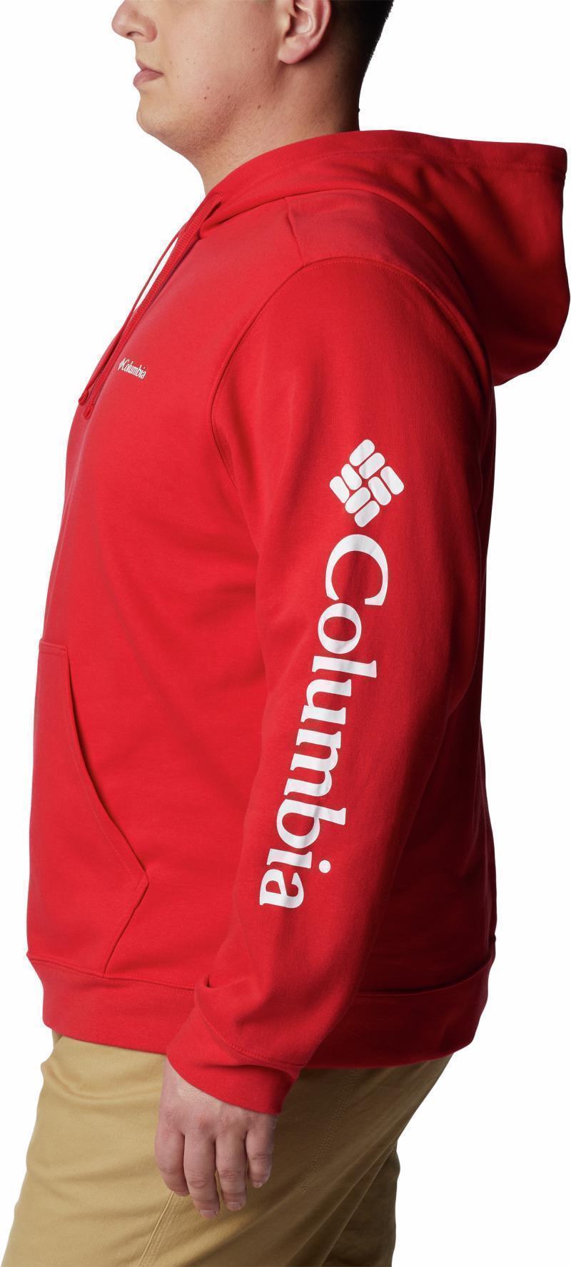 Columbia Trek Hoodie, Extended - Mens - Mountain Red / CSC Sleeve Logo 5