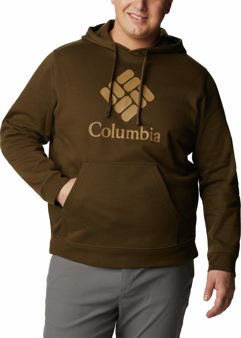 Columbia Trek Hoodie, Extended - Mens - Olive Green / CSC Stacked Graphic 3