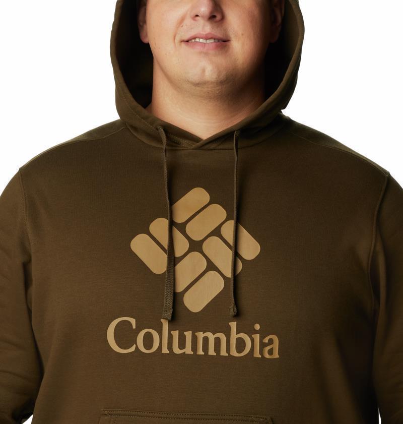 Columbia Trek Hoodie, Extended - Mens - Olive Green / CSC Stacked Graphic 4