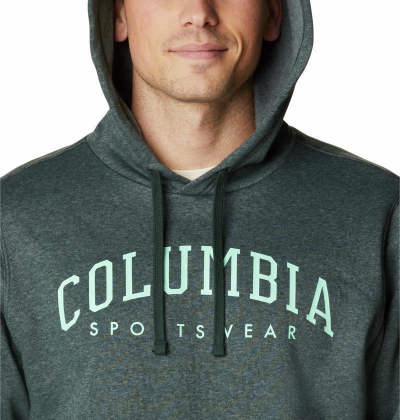 Columbia Trek Hoodie, Extended - Mens - Spruce Heather / CSC Arched Brand Logo 1