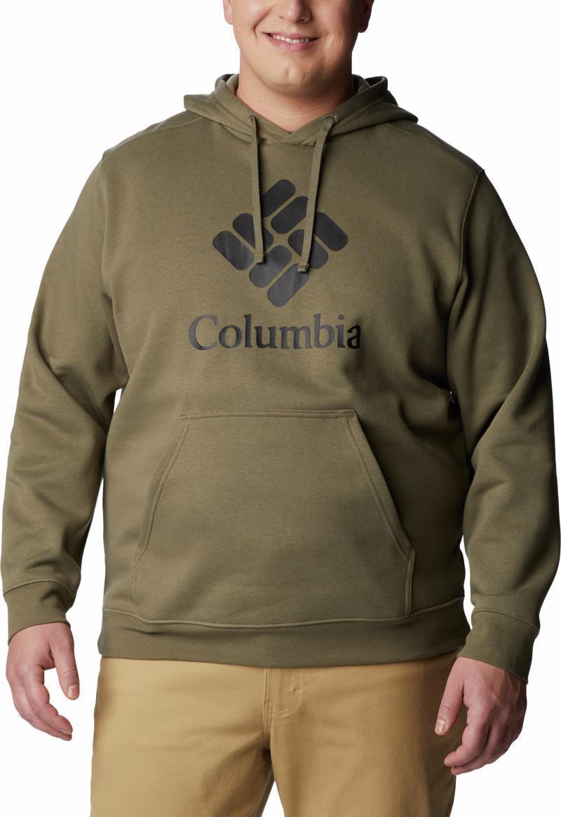 Columbia Trek Hoodie, Extended - Mens - Stone Green / CSC Stacked Graphic 1
