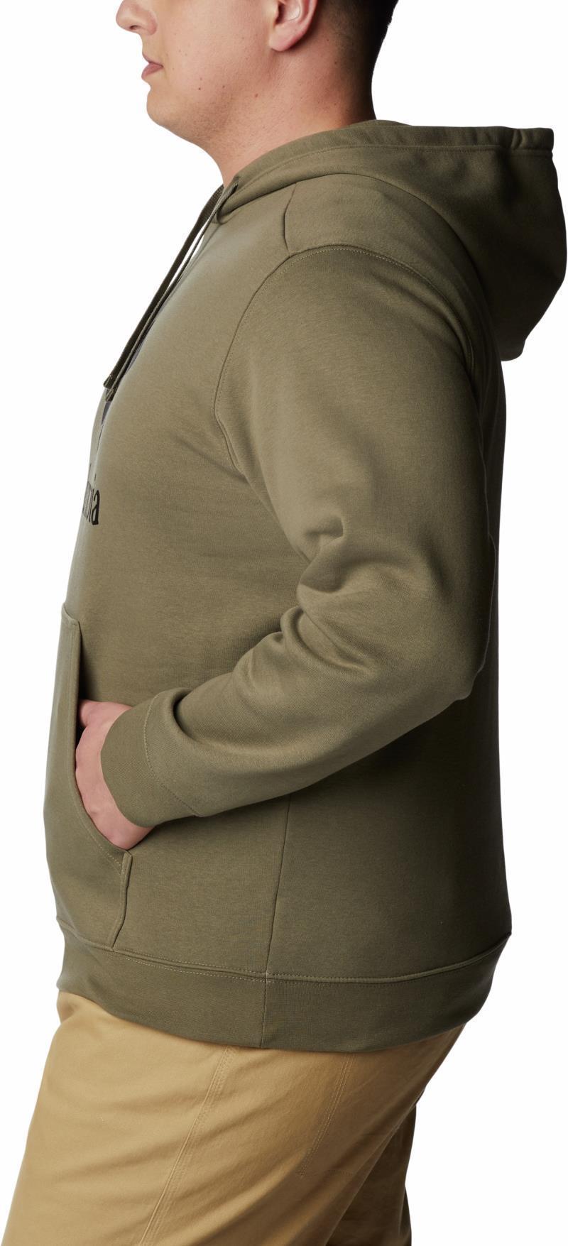 Columbia Trek Hoodie, Extended - Mens - Stone Green / CSC Stacked Graphic 5
