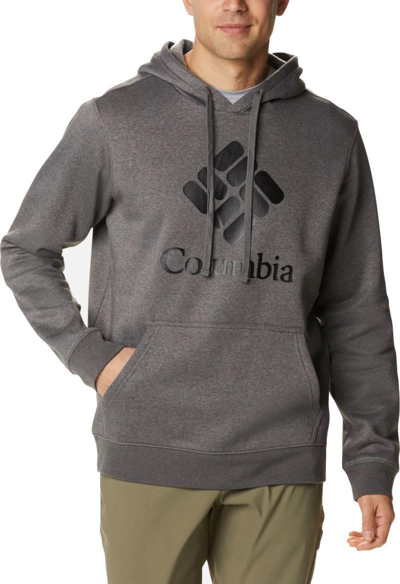 Columbia Trek Hoodie, Tall - Mens - Charcoal Heather / CSC Sleeve Logo 1
