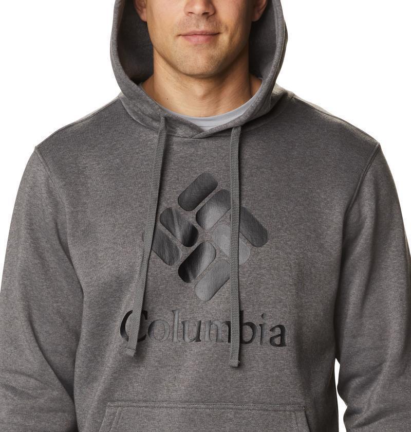 Columbia Trek Hoodie, Tall - Mens - Charcoal Heather / CSC Stacked Logo 5