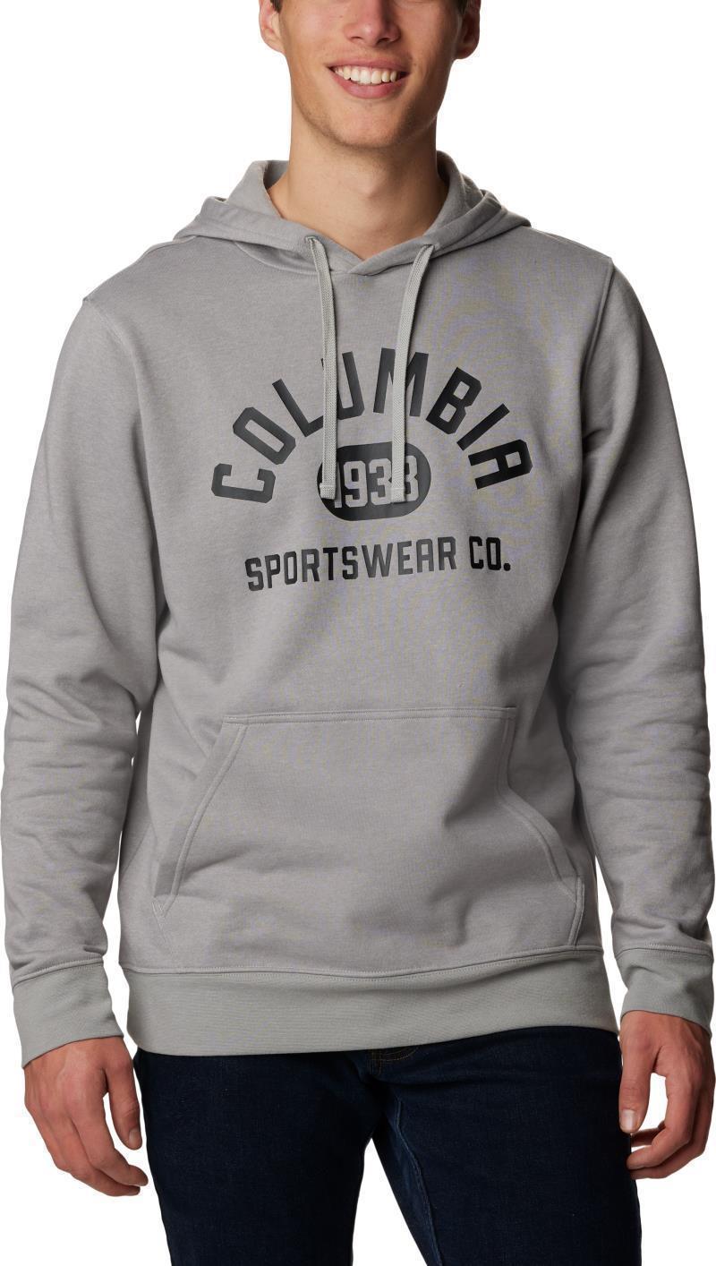 Columbia Trek Hoodie, Tall - Mens - Columbia Grey Heather / College Life Graphic 1