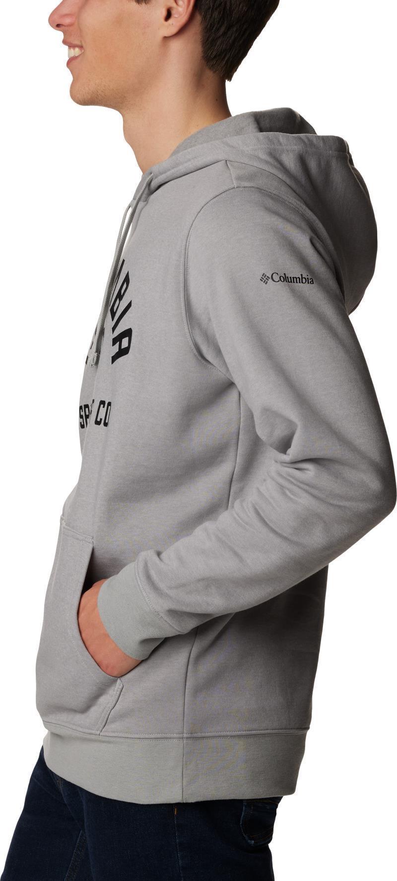 Columbia Trek Hoodie, Tall - Mens - Columbia Grey Heather / College Life Graphic 3