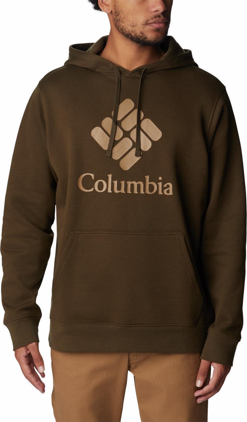 Columbia Trek Hoodie - Mens - olive green / csc stacked graphic 1